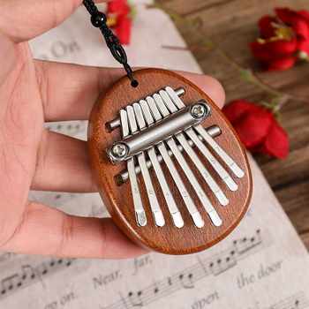 8-tone box to relieve boredom with cute solid wood kalimba