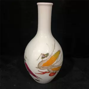 高さ約6.6cm 現せ 白釉粉彩福寿桃紋茶碗美品古董