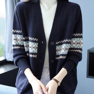 
Autumn and winter sweater jackets, women's sweaters, knitted cardigans, spring and autumn new styles, loose large sizes, high-end, foreign style, thick outer wear