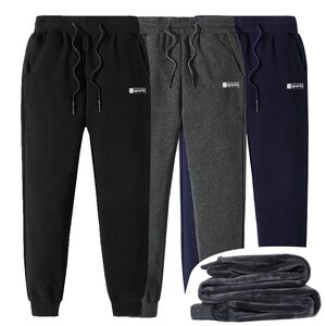 Autumn and winter plus thickened warmth, fertilizer, increased size men's trousers cotton casual sports pants loose collection tide guard pants
