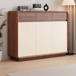 Yangman Solid Wood Shoe Cabinet for Home Entrance, Integrated Wall-Mounted Indoor Storage Cabinet, New Large-Capacity Entryway Cabinet