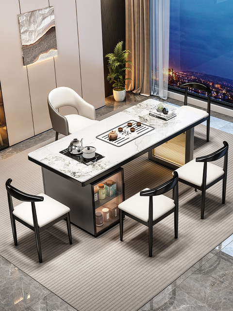 Tae Table Modern Light Luxury Slate Tea Table for Living Room, Home Balcony ...