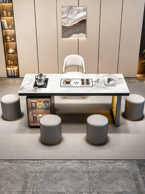 Modern Light Luxury Slate Tea Table for Living Room, Home Balcony ...