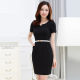 2023 Summer OL Professional Dress Dress Short -sleeved tempera