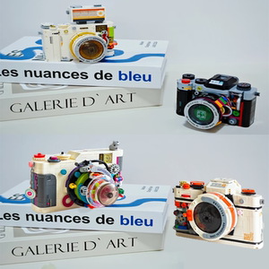 
Chinese building blocks 2025 new retro vintage camera roll SLR camera assembly ornament birthday gift