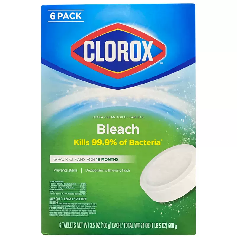 Clorox高乐氏洁厕宝马桶漂白清洁锭杀菌除臭球6块美国上海Costco-Taobao