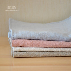 Simple and modern pure color ramus cotton linen white hemp table cloth table cover cloth background fabric household use
