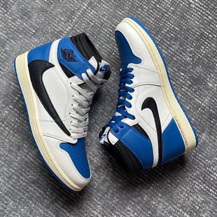 AJ1倒钩藤原浩闪电高帮鞋