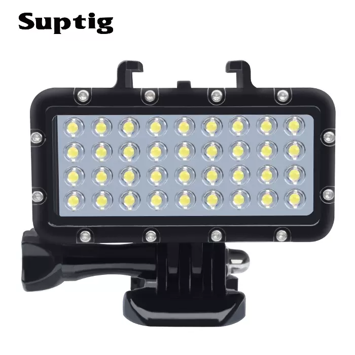 Suptig潜水灯适用gopro相机潜水灯led防水补光灯水下照明灯