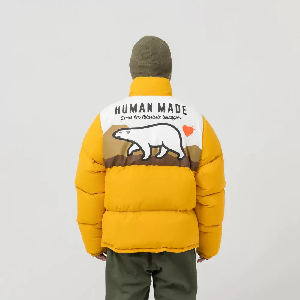 正品5折】Human Made羽绒服DOWN JACKET北极熊面包服夹克外套潮-Taobao