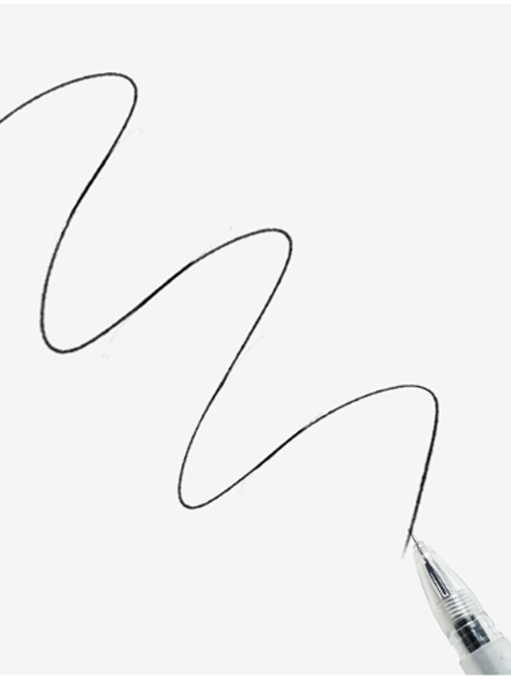 得力学霸考试专用刷题笔黑色按动中性笔