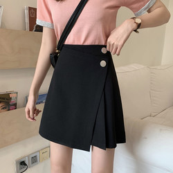 Black Half Skirt for Women, Summer Thin Style, 2026 Spring New High-Waisted A-Line Skirt, Short Skirt, Plus Size Suit Skirt, Autumn