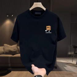 American-Style Heavyweight Pure Cotton Summer Short-Sleeve T-Shirt for Men, Cool and Trendy with Unique Print, Loose Fit, Round Neck, Half-Sleeve ins Top