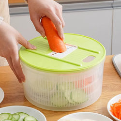 Vegetable Salad Dehydrator, Vegetable Spinner, Vegetable Washing and Drying Machine, Food Dehydration Basket, Household Manual Water Draining Tool