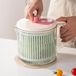 Vegetable Dehydrator, Food-Grade Household Salad Spinner, Dehydration Tool, Kitchen Water-Draining Manual Spinner