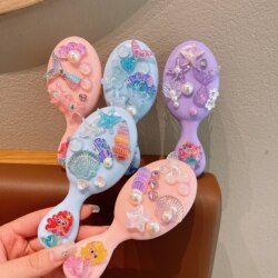 Mermaid Children's Air Cushion Comb, High-Quality Girls' Comb, Does Not Damage Hair, Airbag Comb, Portable, for Fluffy Hair