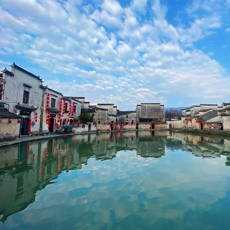 安徽宏村+西递+徽州古城+呈坎4日3晚 一单一团行程宽松配专车接送