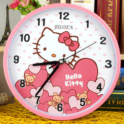 Children's Room Silent Cartoon Home Bedroom Living Room Wall Clock Creative Clock Cute Fashionable Simple Quartz Clock