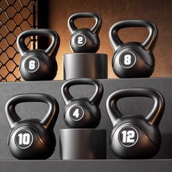Kettlebell for Men's Fitness at Home, Women's Professional Competition Kettlebell, Dumbbell for Glute Training, 8/10kg Kettlebell, Squat Equipment