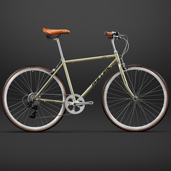 Philip's Entry-Level Road Bike for Commuting, Adult Men's Variable-Speed Flat Handlebar, Women's Retro Bicycle
