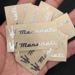 Suitable for Maserati Ghibli, Grecale, Quattroporte, Levante Metal Car Logo Stickers and Interior Accessories