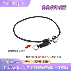 Dog Collar P Chain Small Dog Anti-Choking Training P Leash Puppy Neck Collar Large Dog Anti-Burst Dog Neck Collar