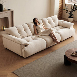 Yiwo Bud Puff Big Black Bear Chenille Fully Detachable and Washable Adjustable Backrest Deep Seating Functional Fabric Cloud Sofa