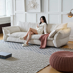 Yiwo French Medieval Cream Style Fully Removable and Washable Chenille Velvet Plaid Sofa Living Room Small Apartment Straight Row