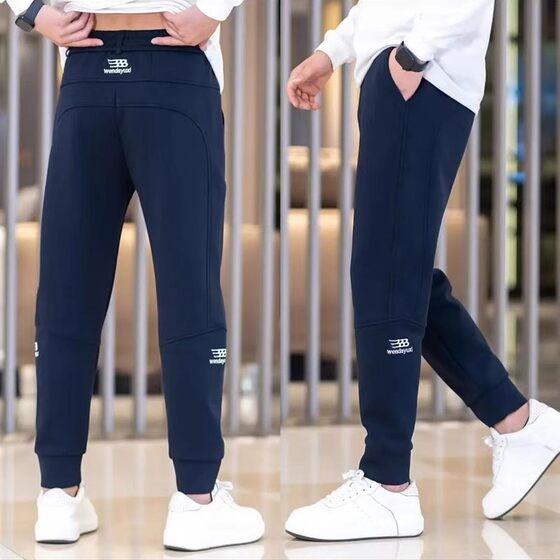 
Casual pants for men spring and autumn 2024 new blue sweatpants for men autumn and winter trendy small leg pants sports harem pants