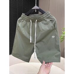 2025 New Summer Casual Shorts for Men, Korean Style Loose and Versatile, Thin Beach Straight-Leg Five-Point Shorts for Men