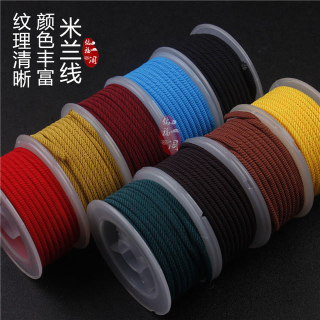 Handmade DIY handle rope 4MM bracelet rope braided rope men and women ...