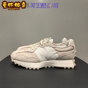 
New Balance NB327 series white and red retro dad shoes men and women sports and casual jogging shoes MS327PE