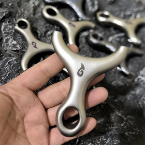 
Stainless steel ancient style top card round head dual-purpose slingshot new rapid-fire flat rubber band Nezha adult professional card ball bow