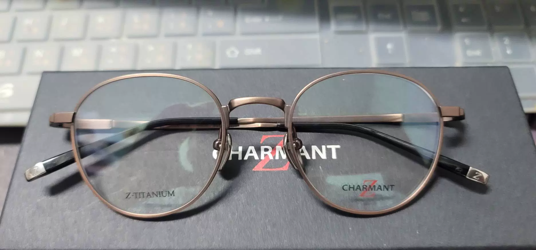 夏蒙Charmant ZT 27084 48口20 145男純鈦近視眼鏡框架超輕超輕-Taobao