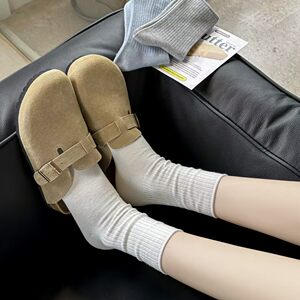 
Limited time 77~Birken Slippers for women in summer wear 2025 new cork flat-bottomed bag-toe fishing Boken Slippers