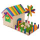 Children's DIY handmade material bag ice cream popsicle stick popsicle stick piano swing small house model