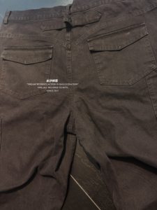 Changsha sample LAB ultra-heavy beaded canvas heavy-duty washed charcoal black straight pocket overalls