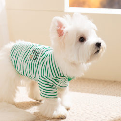 Autumn and winter new warm fleece clothing for pets, small and medium-sized dogs, cats, bichon frizes, puppy clothes, stripes