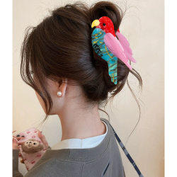 Original New Niche Bird Series Hair Clip Cartoon Claw Clip Animal Design Acetate Large Hairpin Shark Clip
