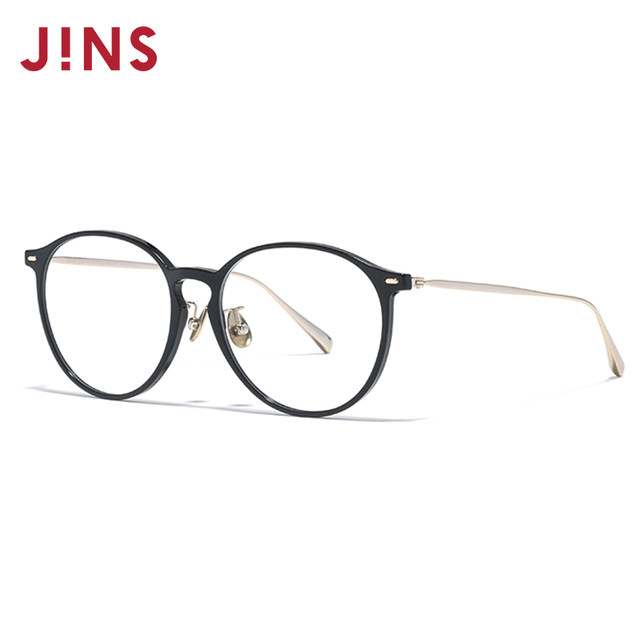 
JINS eye posture with lenses, myopia mirrors, casual lightweight frames, men and women can be equipped with anti-blue light lenses UUF25S147