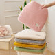 Lamb velvet cushion thickened plush horseshoe-shaped winter butt cushion dining chair cushion removable and washable office sedentary