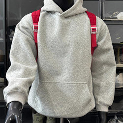 American High Street Cleanfit Heavyweight Fleece Sweatshirt for Men, Spring and Autumn Trendy Brand Stiff Hoodie Jacket