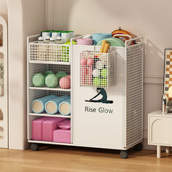 Fitness Equipment Storage Rack, Home Sports Equipment Organizer, Basketball Foam Roller, Dumbbell Rack, Yoga Mat Storage Basket