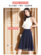A-line skirt for women black gauze skirt 2025 new summer small chiffon short skirt slim skirt thin skirt skirt