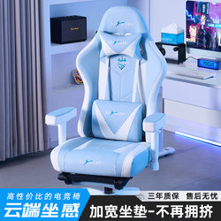E-Sports Chair, Gaming Computer Chair, Home Office Study Chair, Long-Term Sitting, Reclining, Comfortable Cat Claw Leather Ergonomic Chair