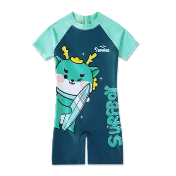 Children's swimsuit boys 2025 new one-piece sun protection
