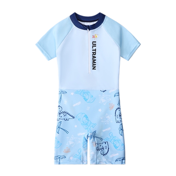Classic Ultraman Children's Swimsuit New Professional Sun Protection One-piece Boy Small Medium Large Children's Swimsuit Training Set
