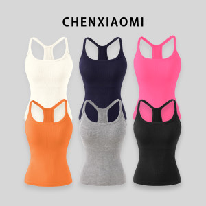 
[Mimijia] European and American hotties American style vest tops with removable external breast pads WD/K1366