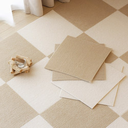 NeheM Home Office Bedroom Living Room Glue-Free Self-Adhesive Carpet Pet Non-Slip Splicing Floor Mat Suede