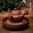 Cá gỗ và bùn đỏ son kéo tay nồi giữ nồi đất sét tím đế nồi nồi đệm lót nồi bong bóng khô đĩa bộ trà kung fu Phụ kiện bàn trà